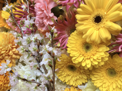 写真：お別れ花