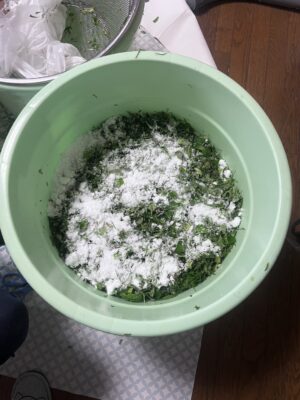 写真：酵素作り